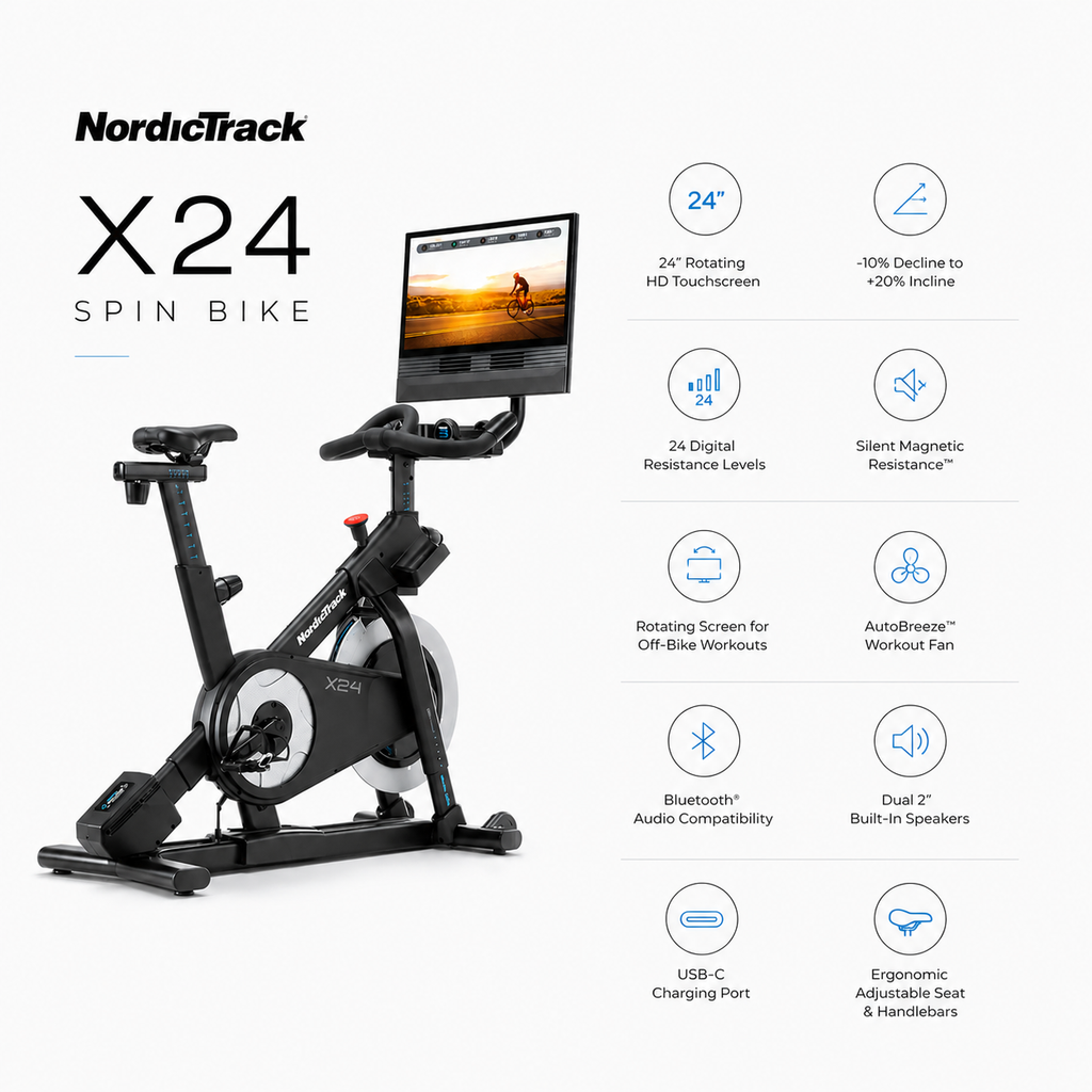 NordicTrack X24 Incline & Decline Spin Bike