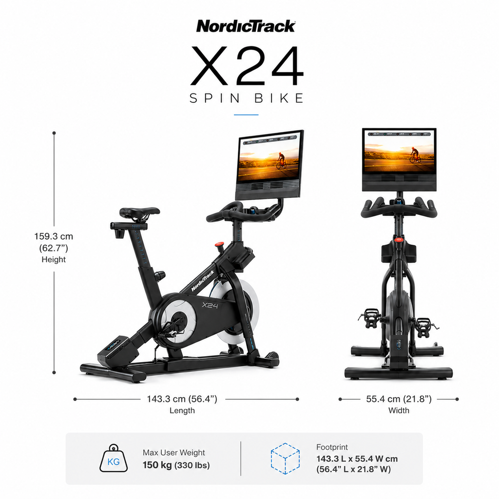 NordicTrack X24 Incline & Decline Spin Bike