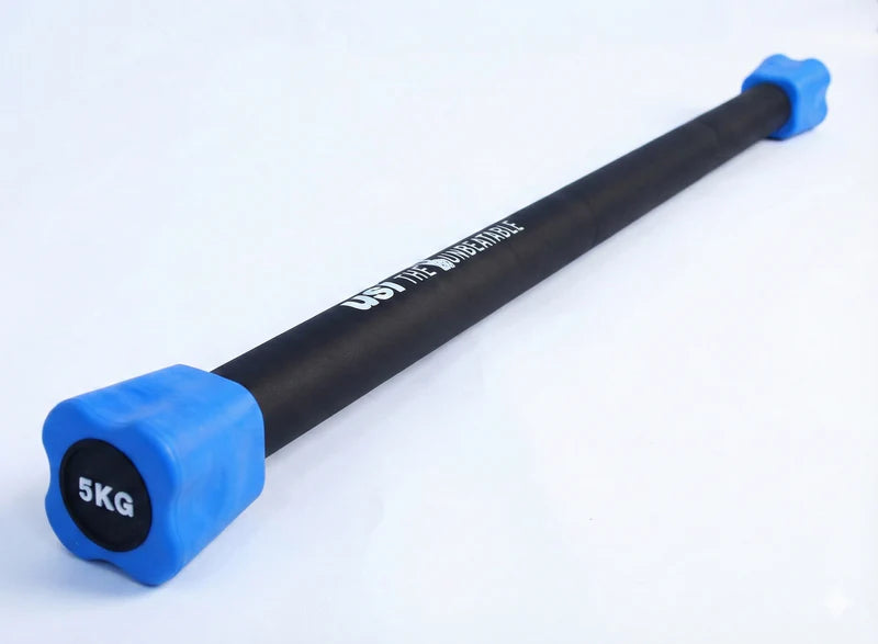 USI BTB Body Training Bar with Flower Ends – Weighted Functional Fitness Bar