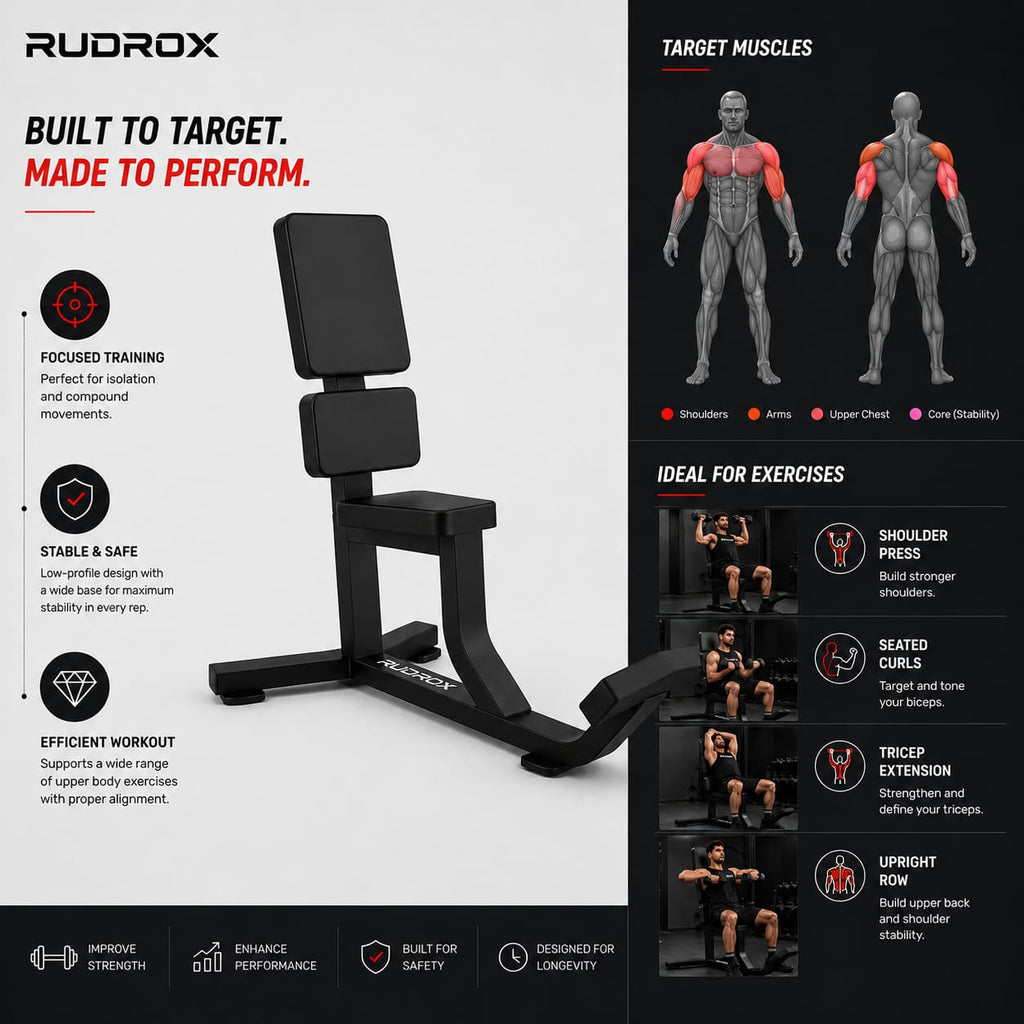 RUDROX RXS-02 Commercial Seated Utility Bench