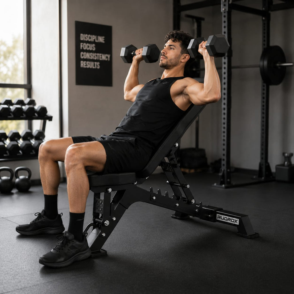 RUDROX RXA-05 Commercial Adjustable Weight Bench
