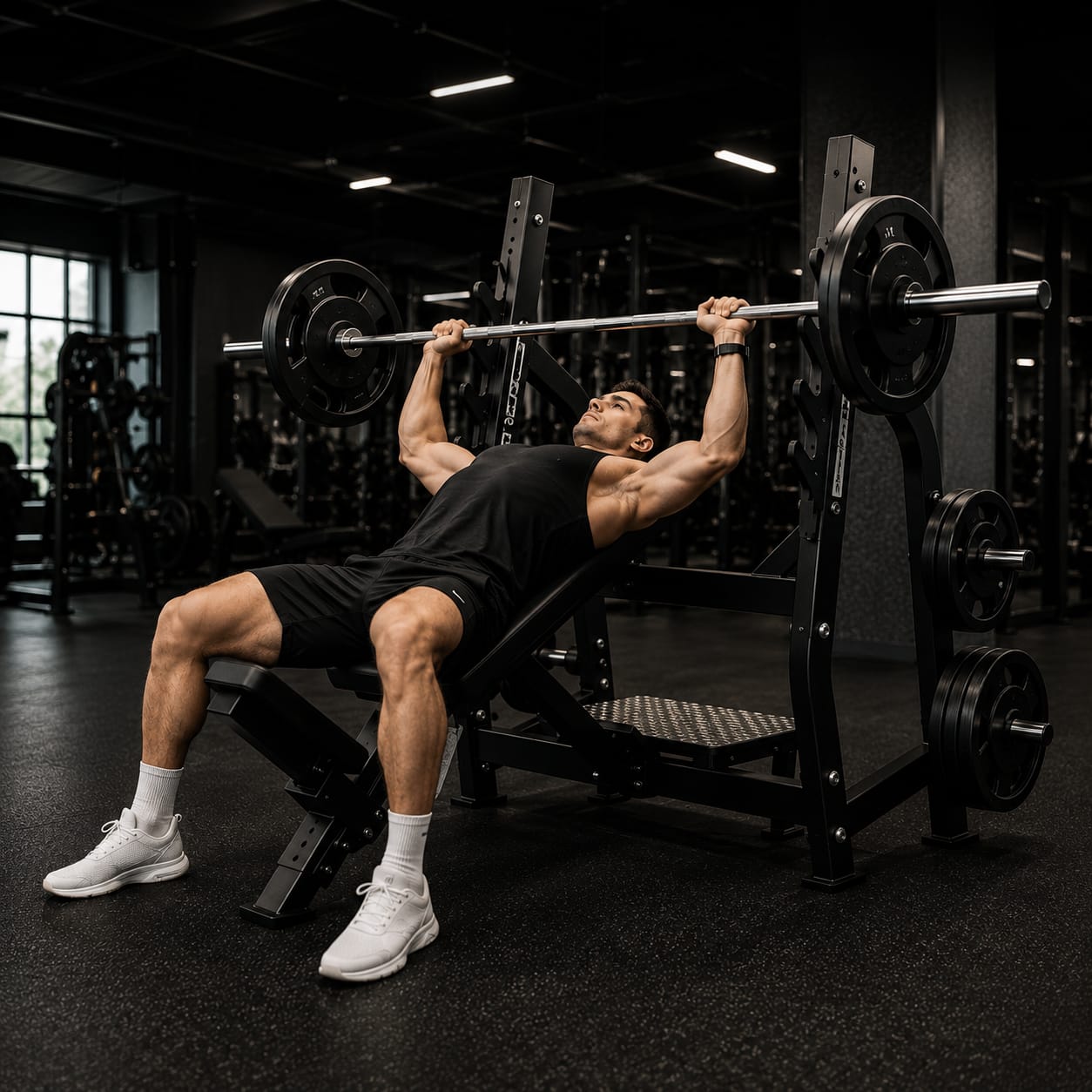 RUDROX RXI-10 Commercial Olympic Incline Bench Press