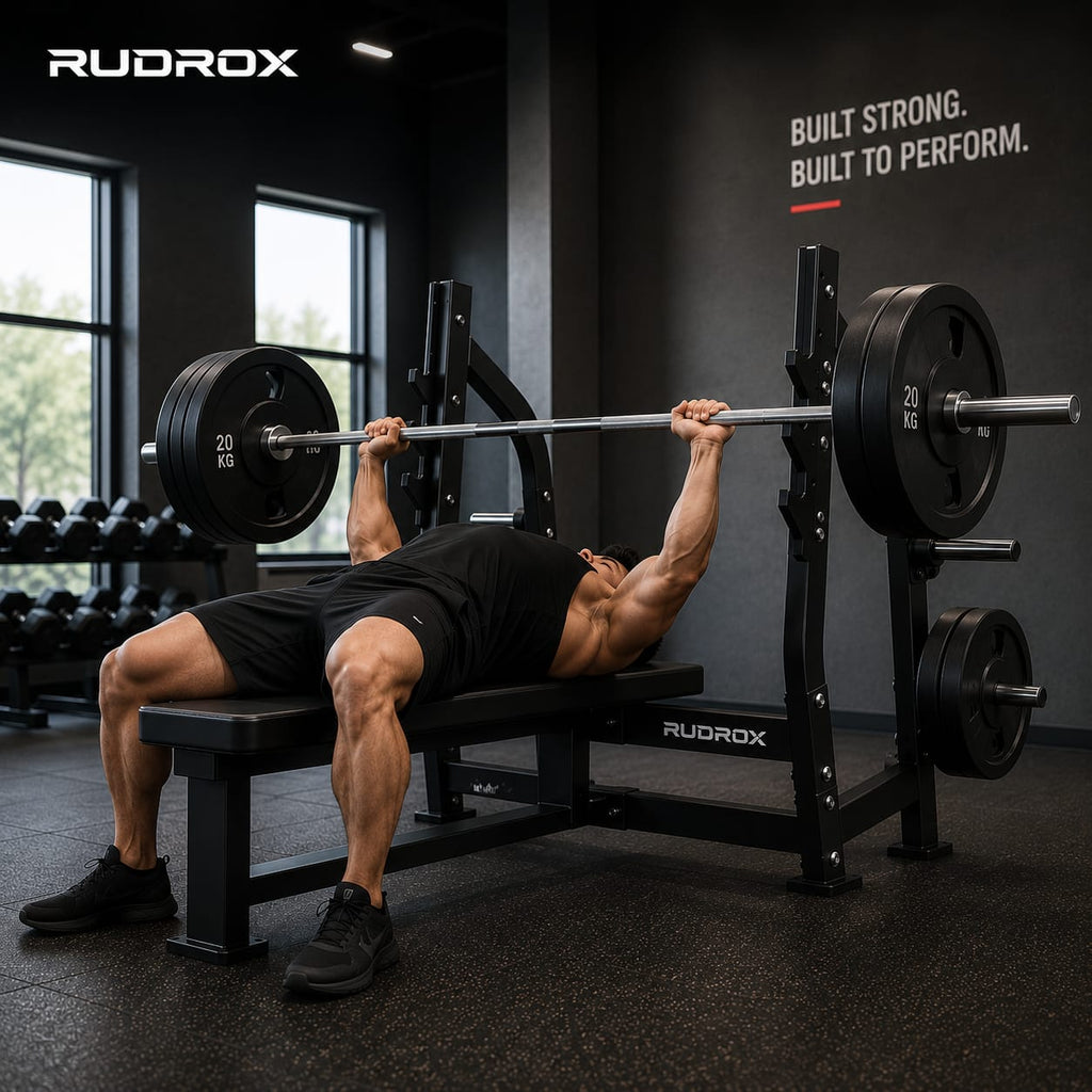 RUDROX RXF-20 Commercial Olympic Flat Bench Press
