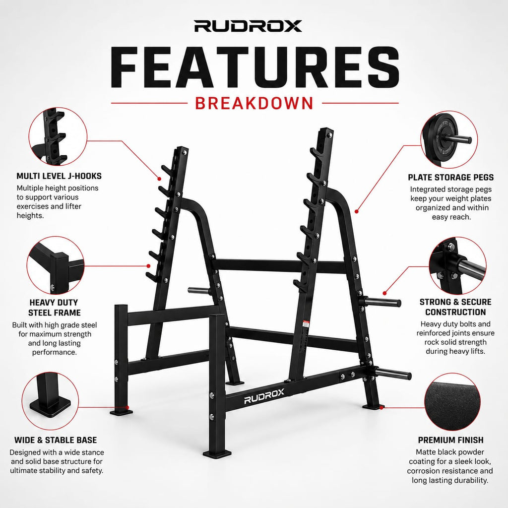 RUDROX BLITZ-48 Squat Rack