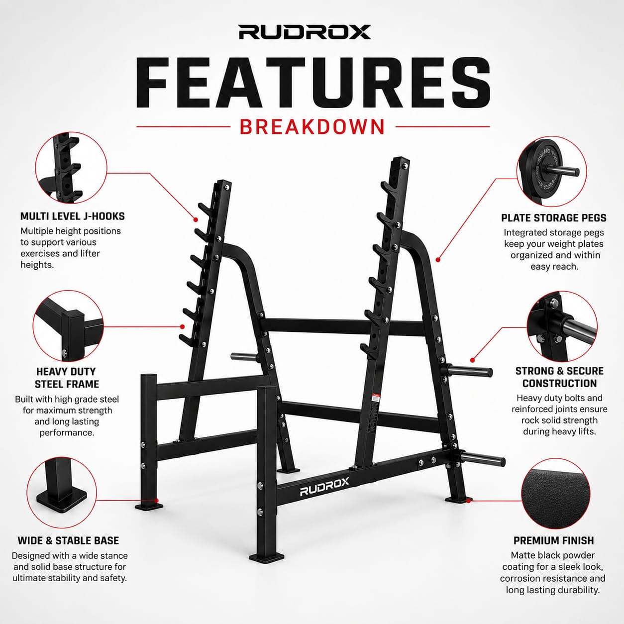 RUDROX BLITZ-48 Squat Rack