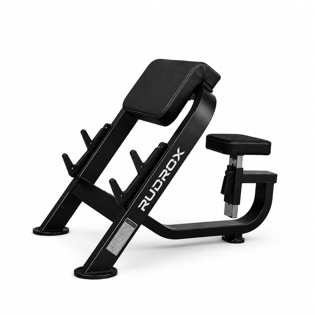 RUDROX Commercial Preacher Curl Bench – RDX-PCB01