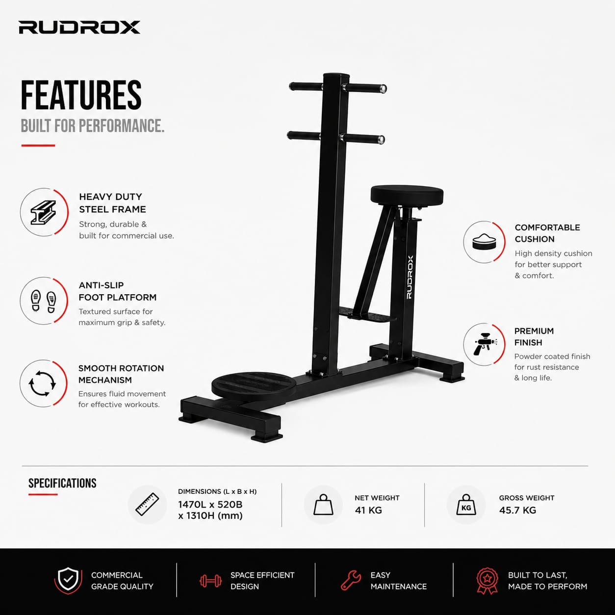 RUDROX Commercial Twister Machine – RDX-TW1310