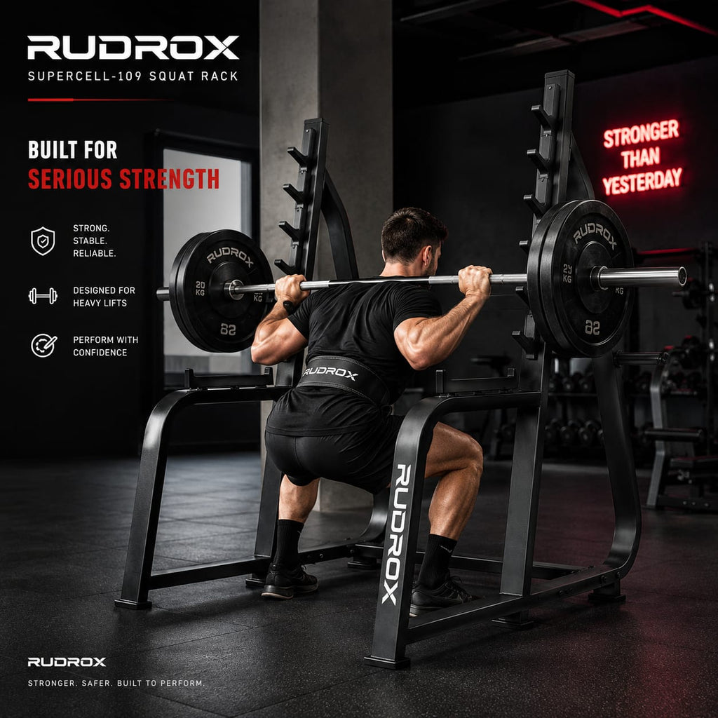 RUDROX SuperCell-109 Commercial Squat Rack