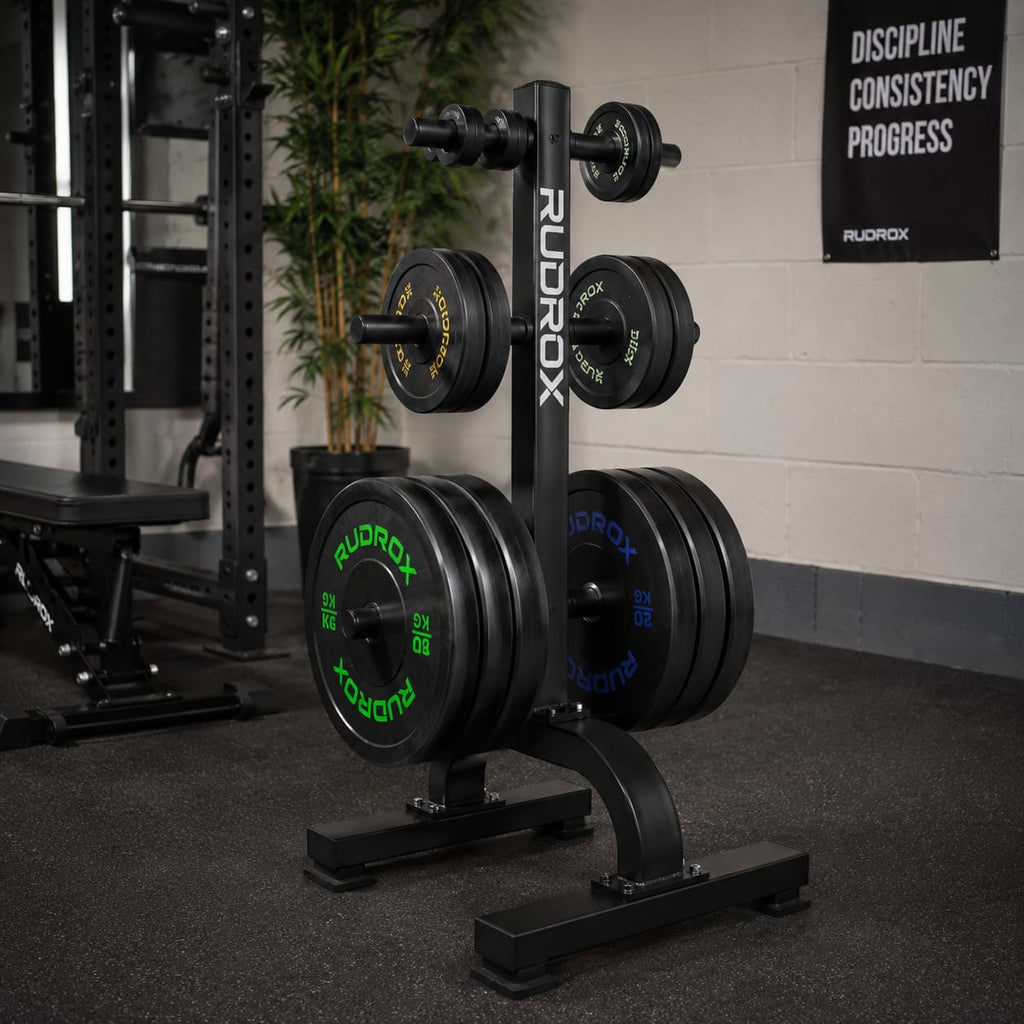 RUDROX Commercial Olympic Plate Tree Storage Rack – RDX-PT500