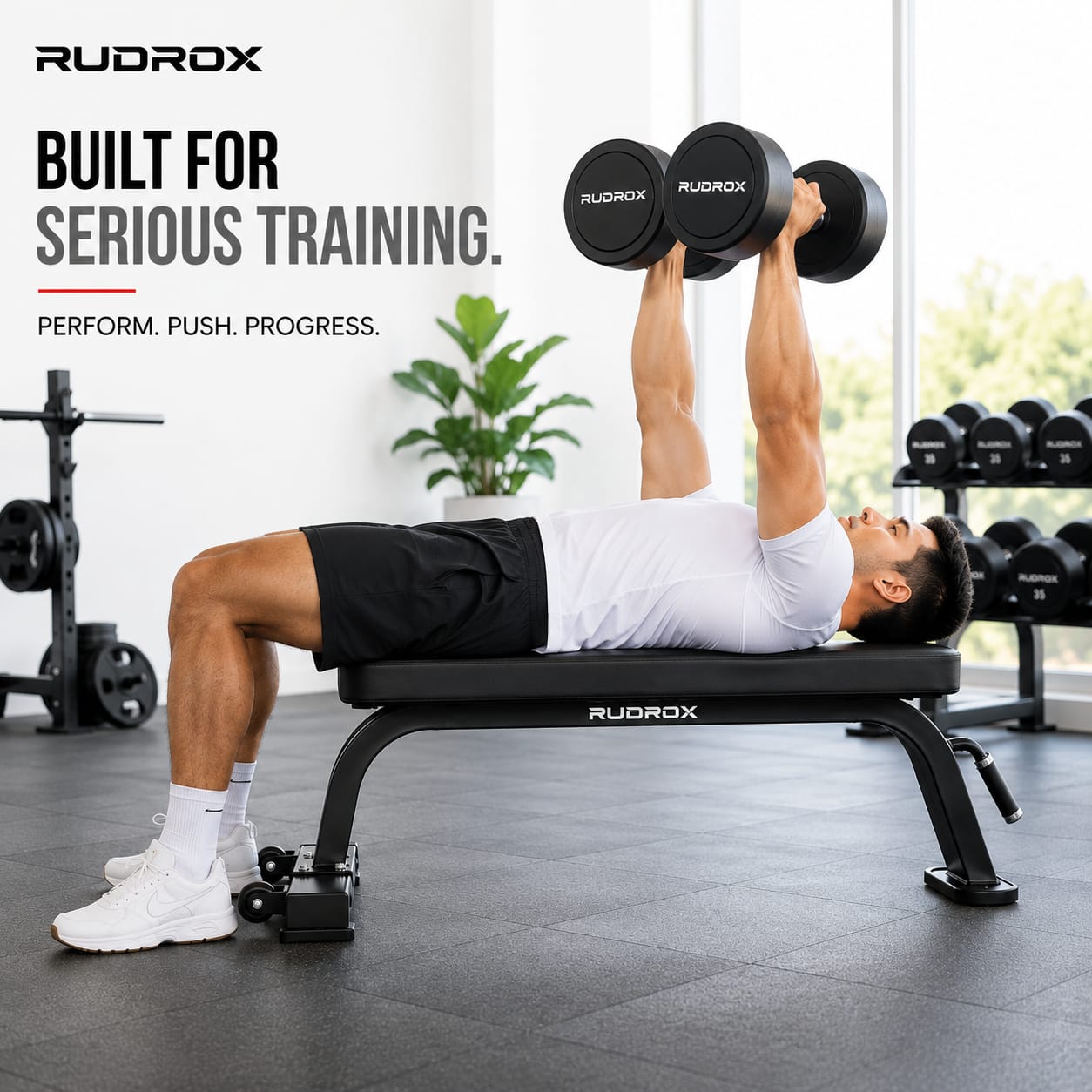 RUDROX RDX-FB450 Commercial Flat Weight Bench