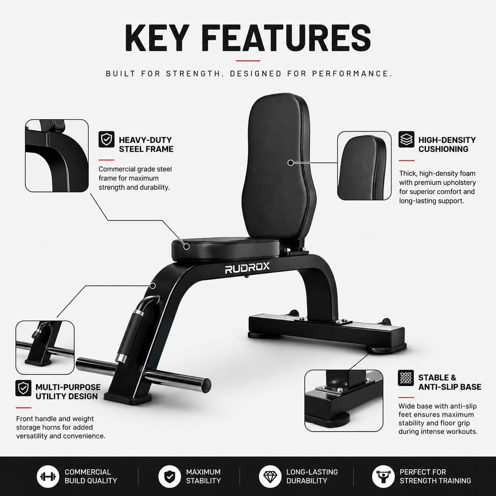 RUDROX RDX-UB400 Commercial Utility Bench