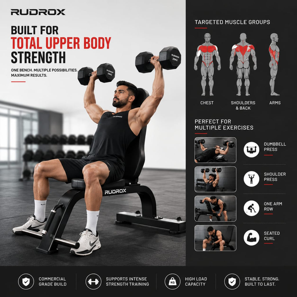 RUDROX RDX-UB400 Commercial Utility Bench