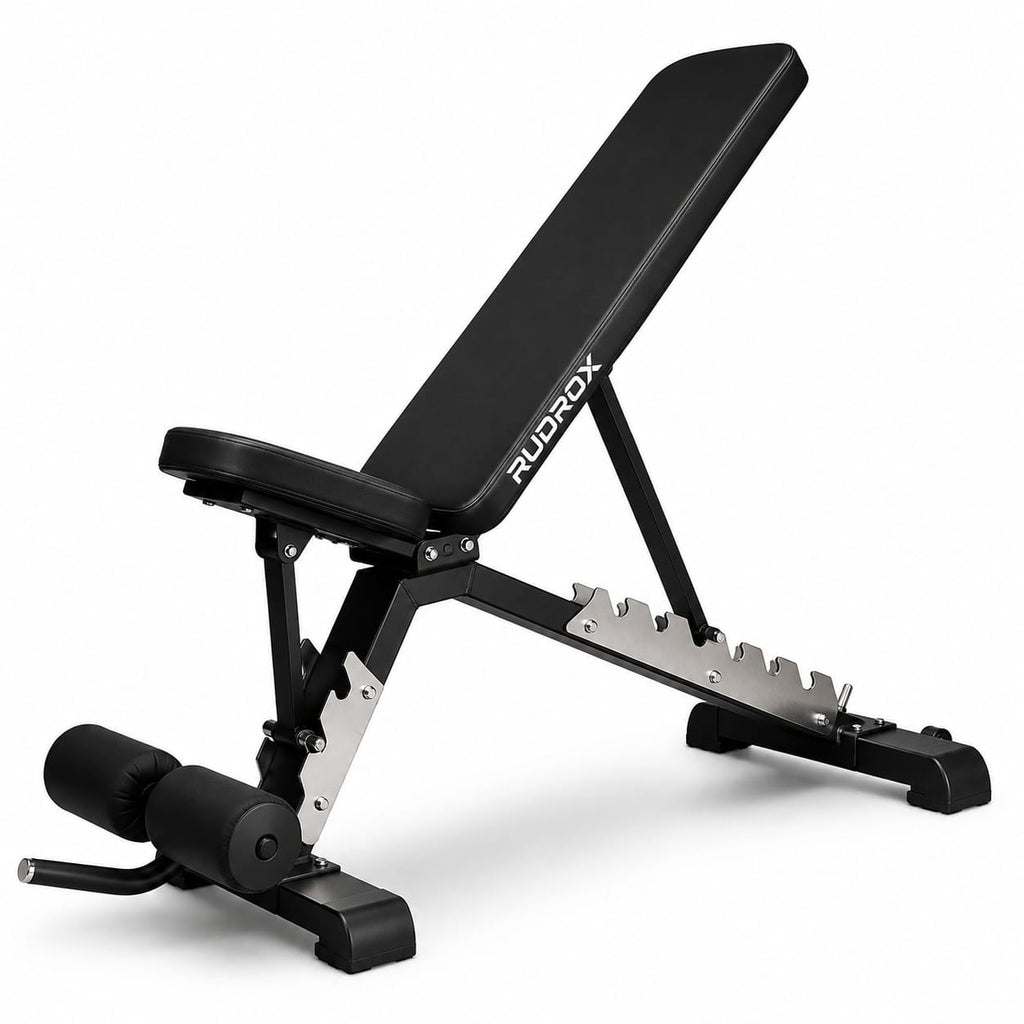RUDROX RDX-AB300 Heavy Duty Adjustable Gym Bench – Flat, Incline & Decline