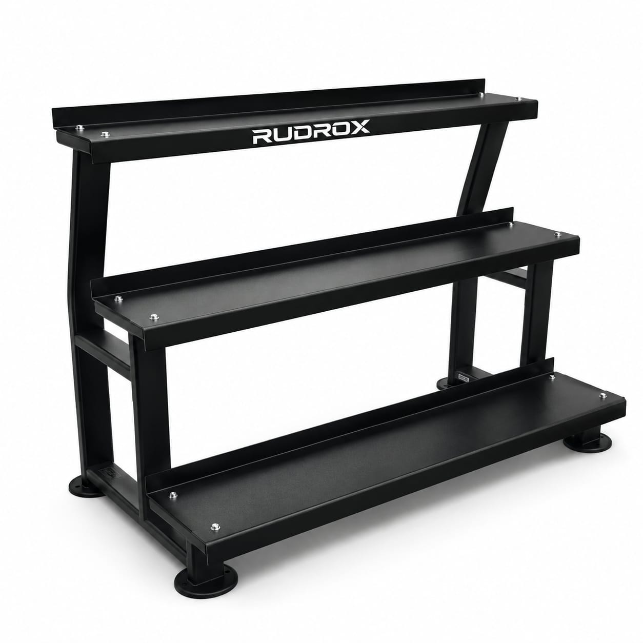 RUDROX RDX-KR500 Heavy Duty 3-Tier Kettlebell Storage Rack – Commercial Gym Organizer Stand
