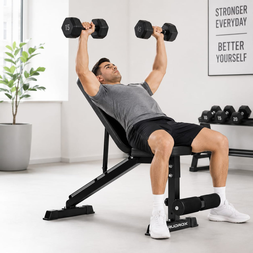 RUDROX RDX-AB300 Adjustable Multi-Position Weight Bench