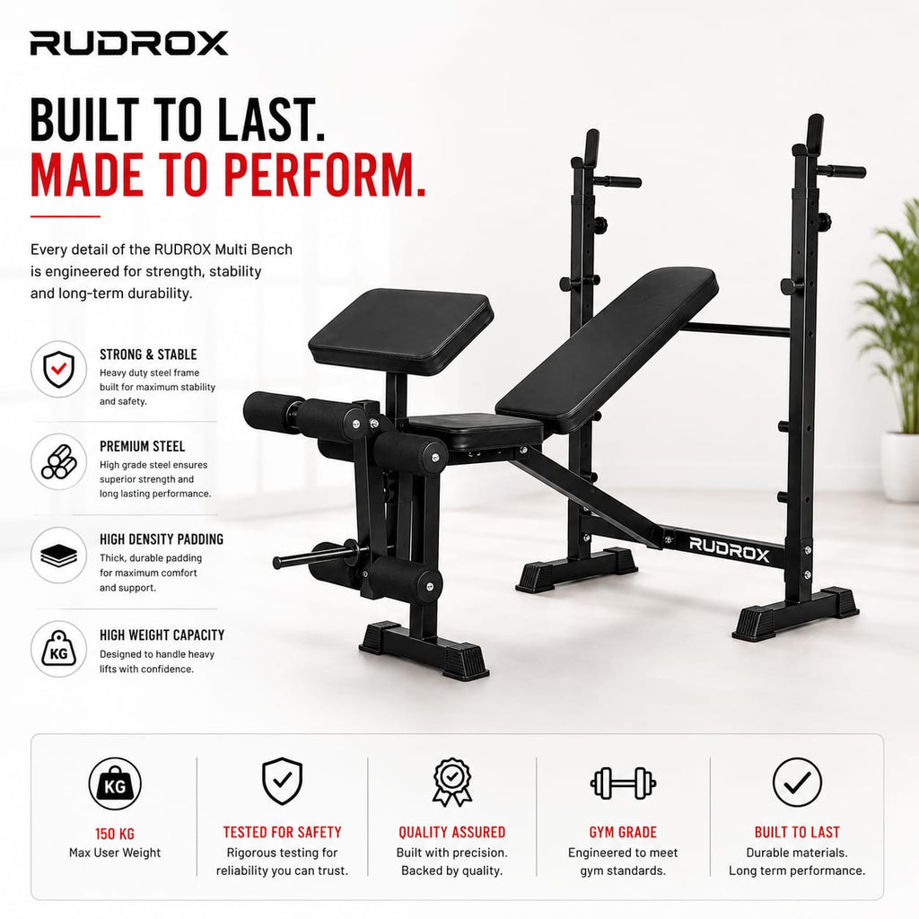 RUDROX RDX-MB7X 7-in-1 Multi Function Workout Bench