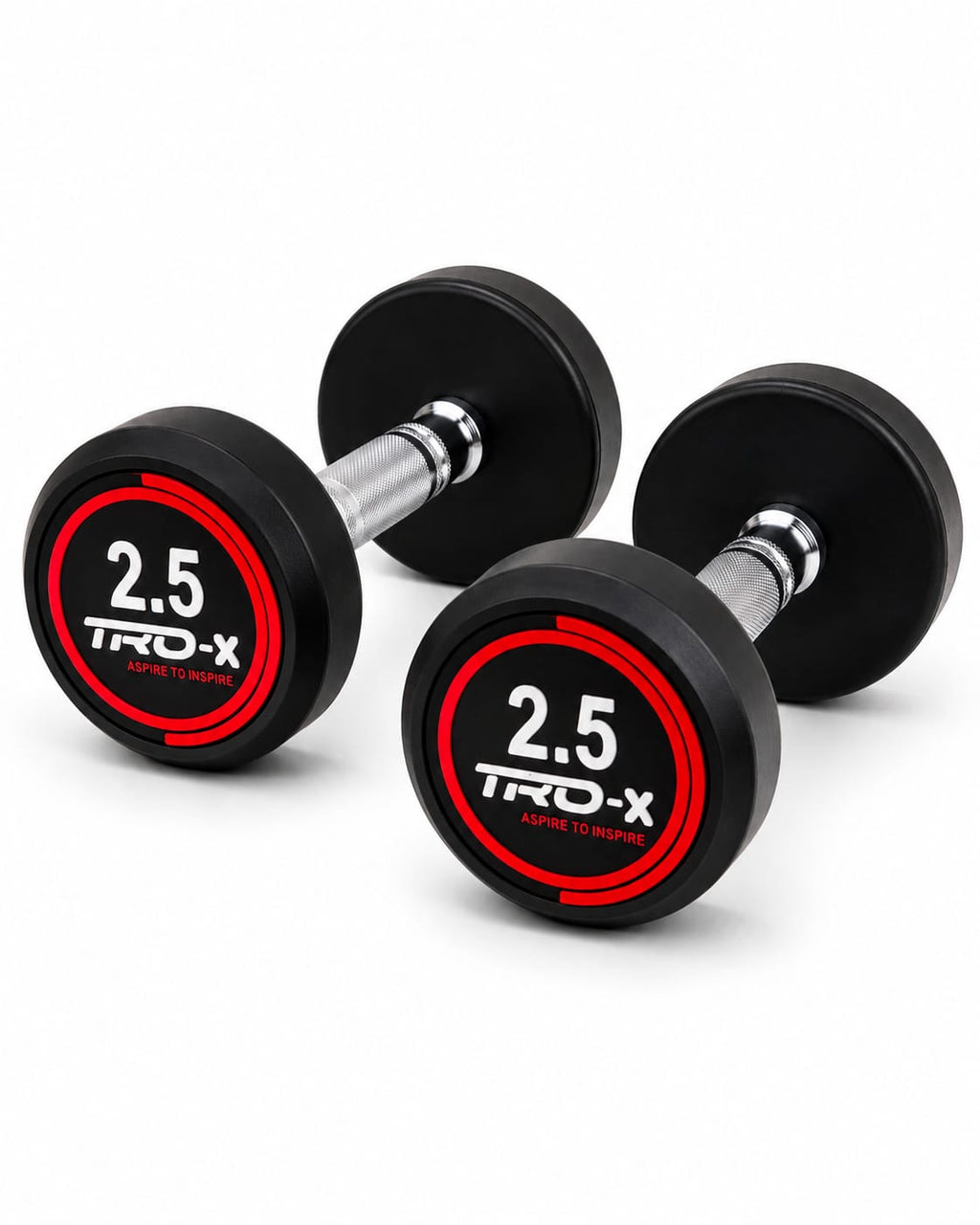 TRD-X Premium Rubber Coated Fixed Dumbbells