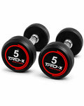 TRD-X Premium Rubber Coated Fixed Dumbbells