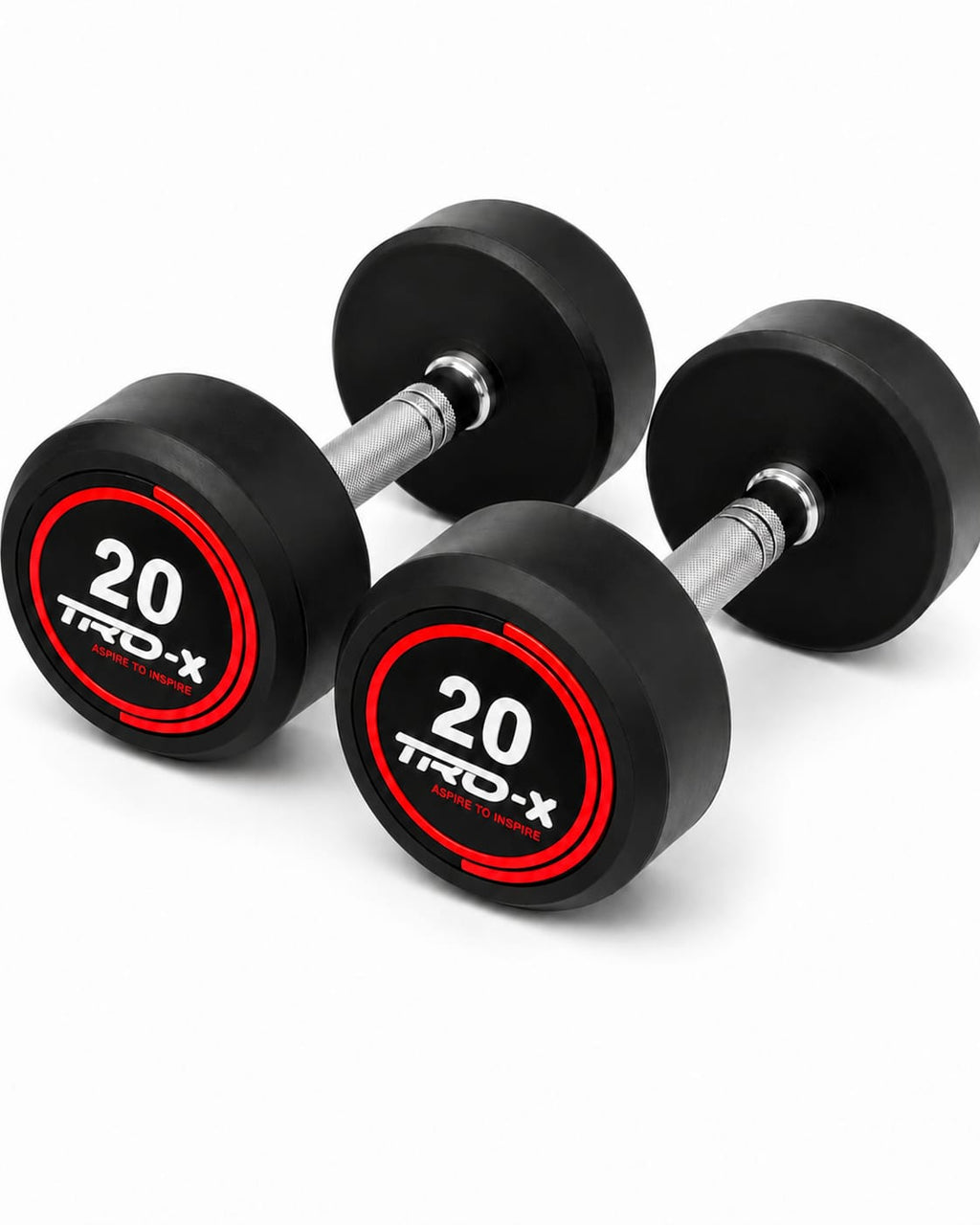 TRD-X Premium Rubber Coated Fixed Dumbbells