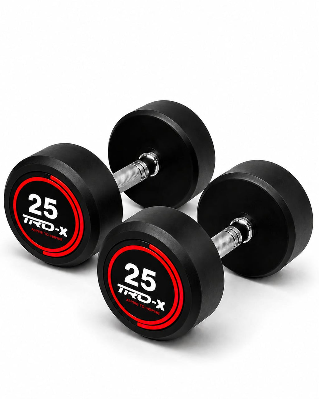 TRD-X Premium Rubber Coated Fixed Dumbbells