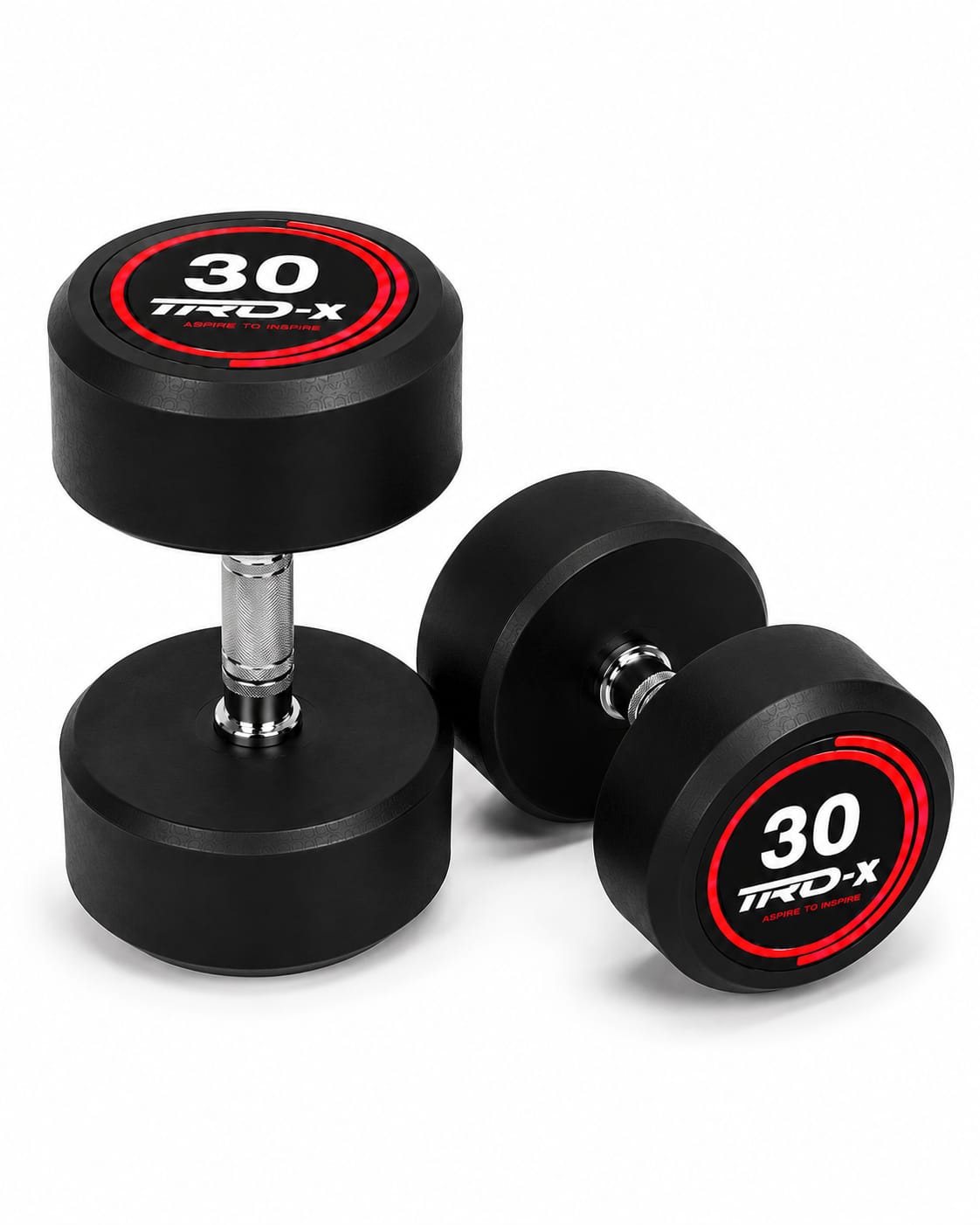 TRD-X Premium Rubber Coated Fixed Dumbbells