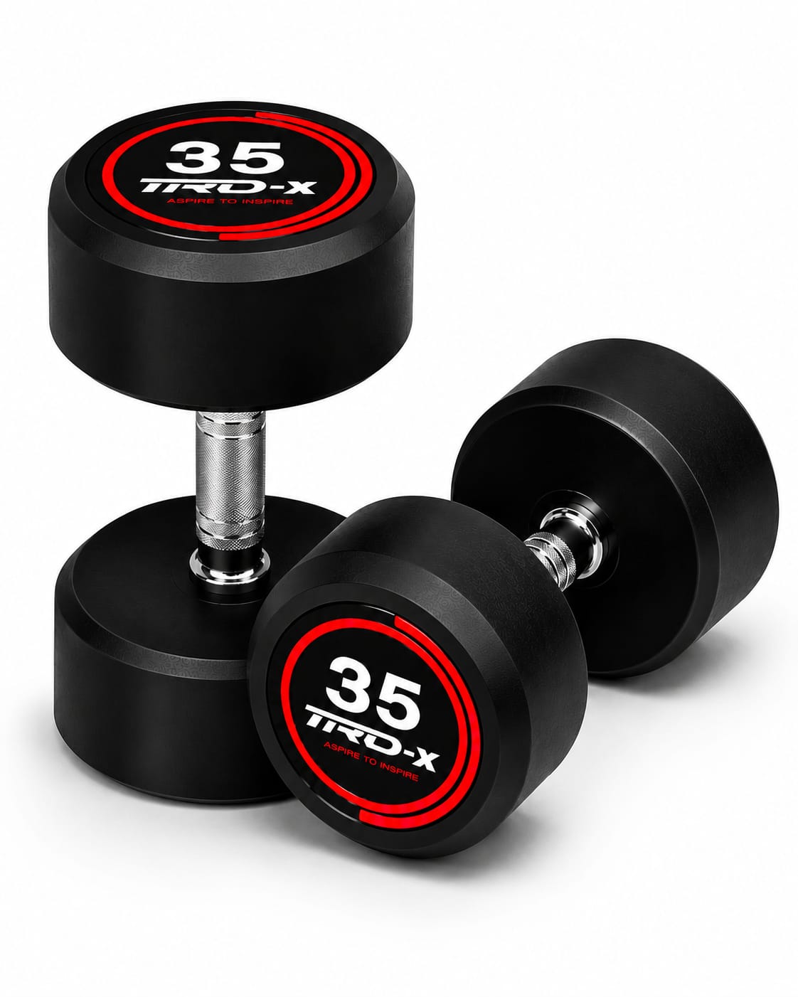 TRD-X Premium Rubber Coated Fixed Dumbbells