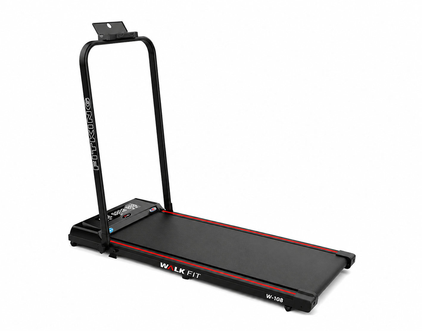 FITKING W-108 Motorized Treadmill (1.5 HP, 10 km/h, Foldable, Home Use)