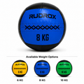 RUDROX Premium PU Leather Medicine Ball