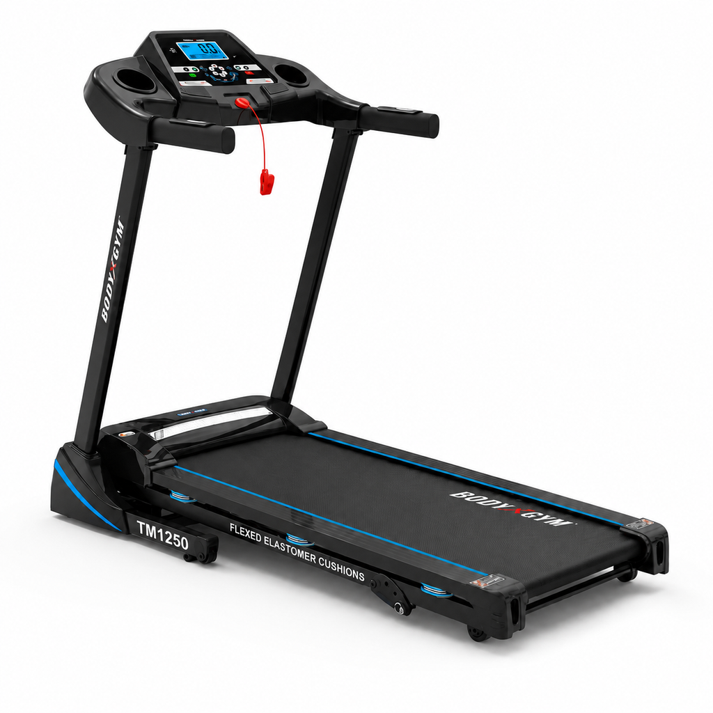 Body Gym TM1250 Motorized Treadmill – 2.5HP Folding Home Fitness Machine with LCD Display