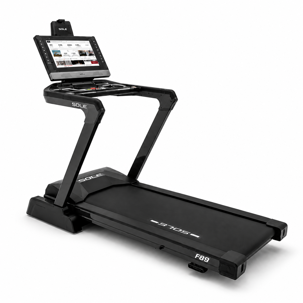 Sole F89 Motorized Treadmill – 4.0HP Motor, 21.5” Touchscreen, Incline/Decline Smart Fitness Machine