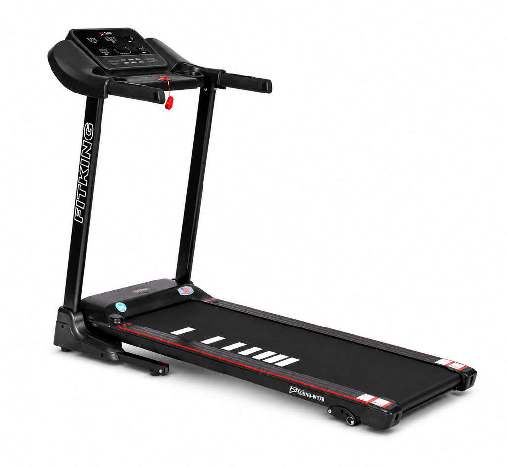 FITKING W-178 Motorized Treadmill (2.0 HP, 12 km/h, Foldable, Incline, Home Use)
