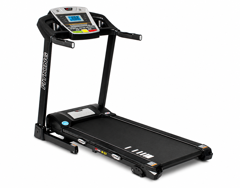 FITKING W-227 Motorized Treadmill (2.0 HP, 14 km/h, Auto Incline, Bluetooth, Foldable, Home Use)