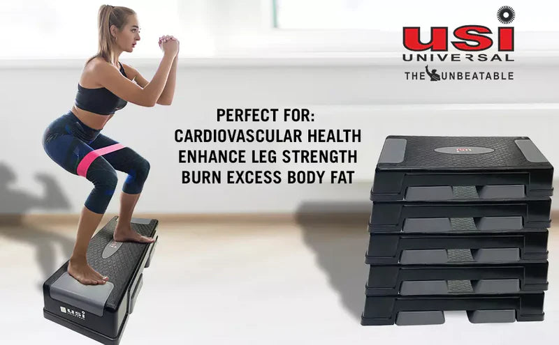 USI ST28 Aerobic Step Board – Adjustable Cardio & Fitness Training Platform