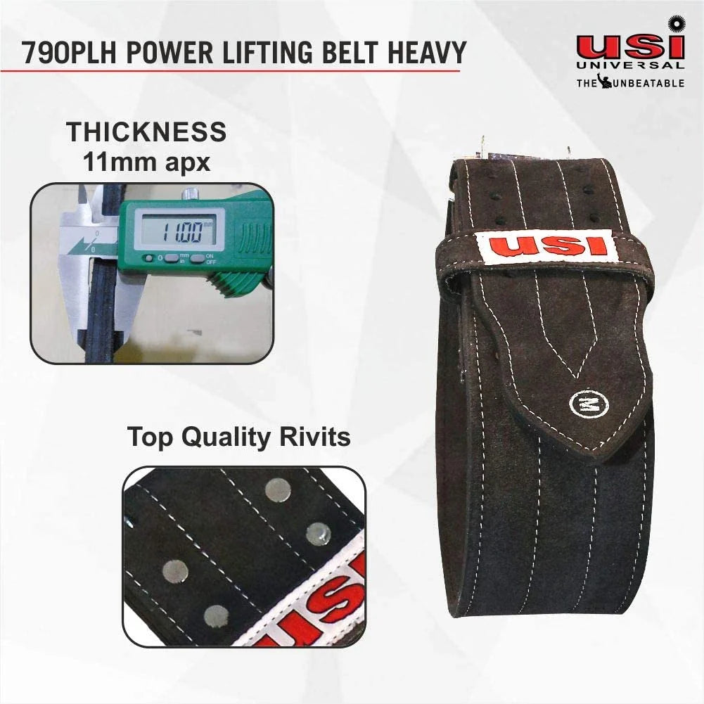 USI 790PLH Heavy Power Lifting Belt – Professional Weightlifting Support Belt