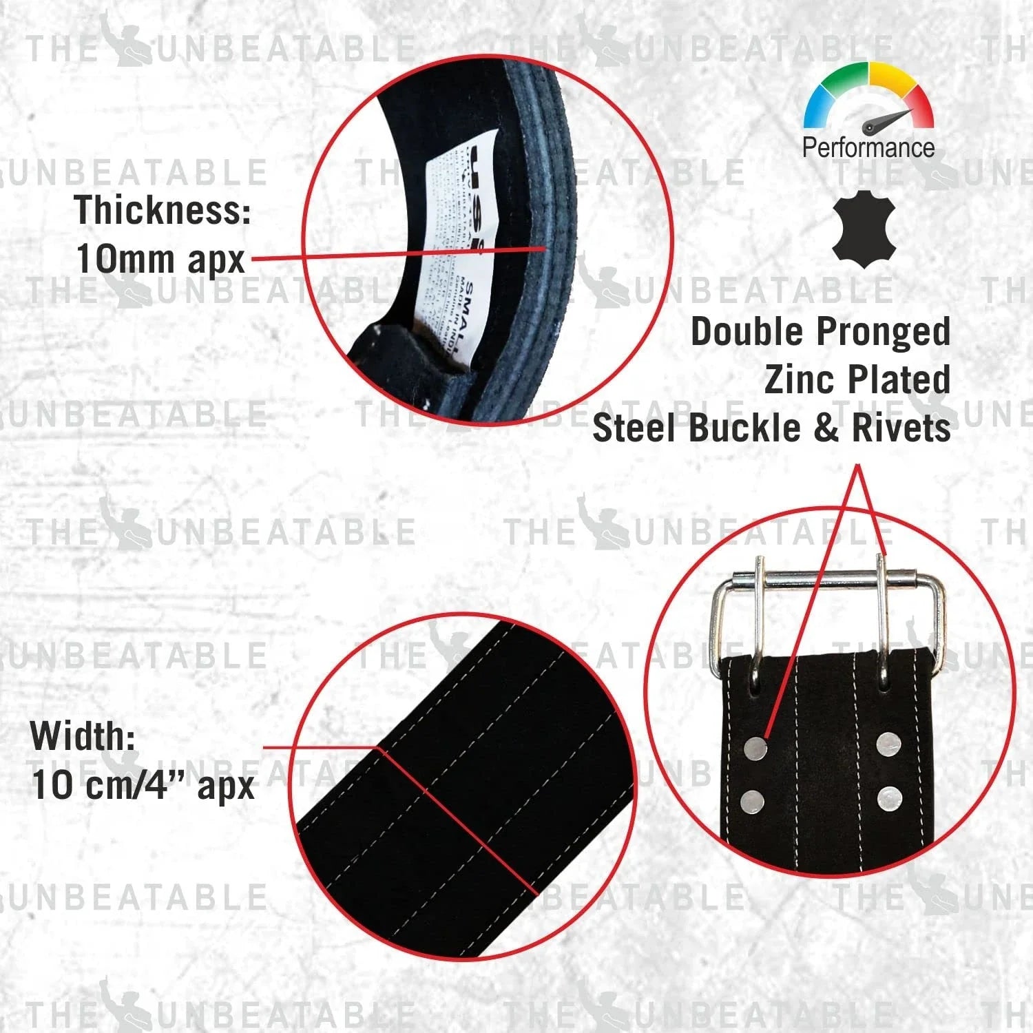 USI 790PL Light Power Lifting Belt – Professional Weightlifting Support Belt