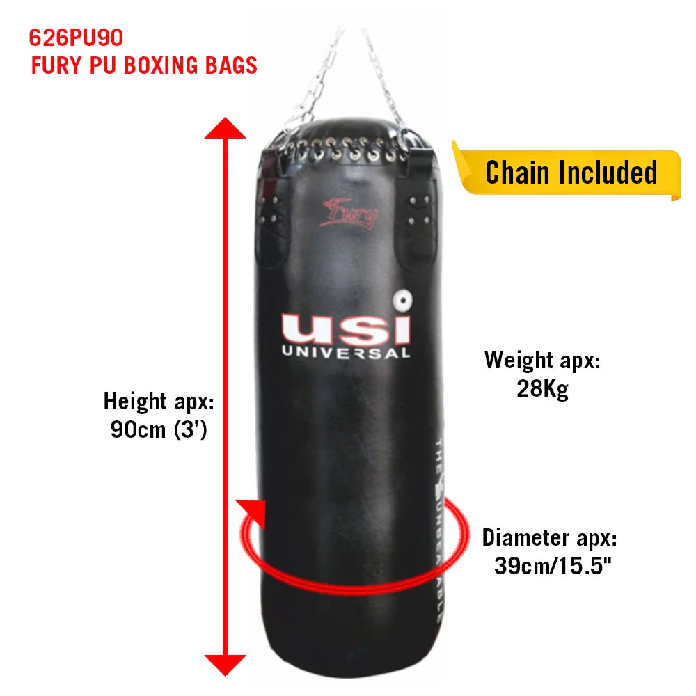 USI 626PU Fury PU Boxing Bag – Professional Heavy Punching Bag